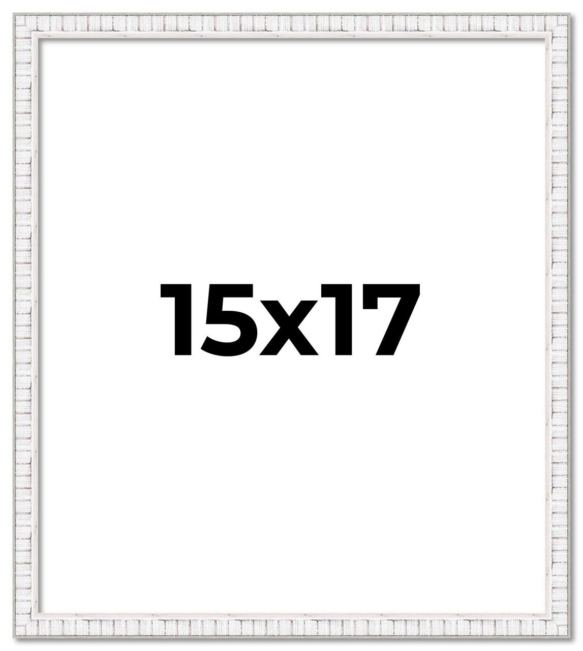 Textured White Picture Frame - UV Acrylic, Foam Board Backing, Hanging Hardware